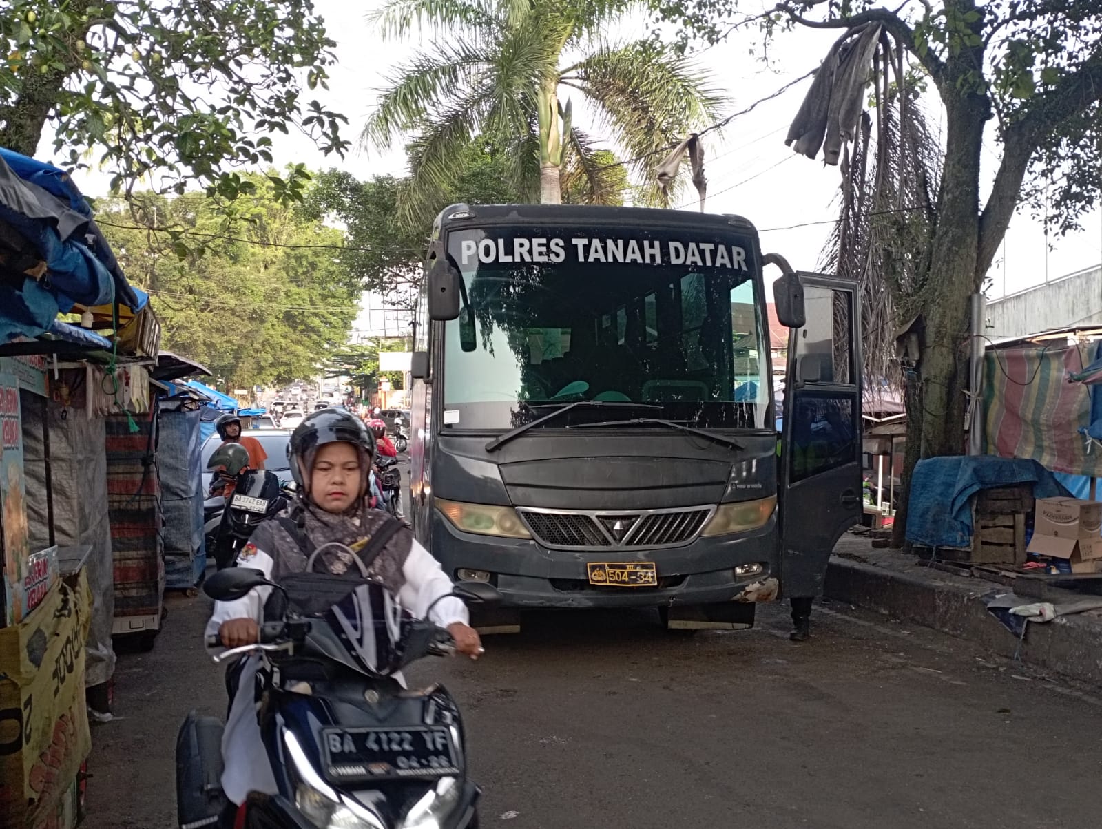 Polres Tanah Datar Launching Bus Senin Sekolah